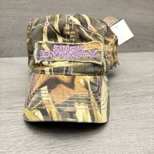 Realtree A&E Duck Dynasty Ladies Green Camouflage Hat Baseball Cap NWT One Size